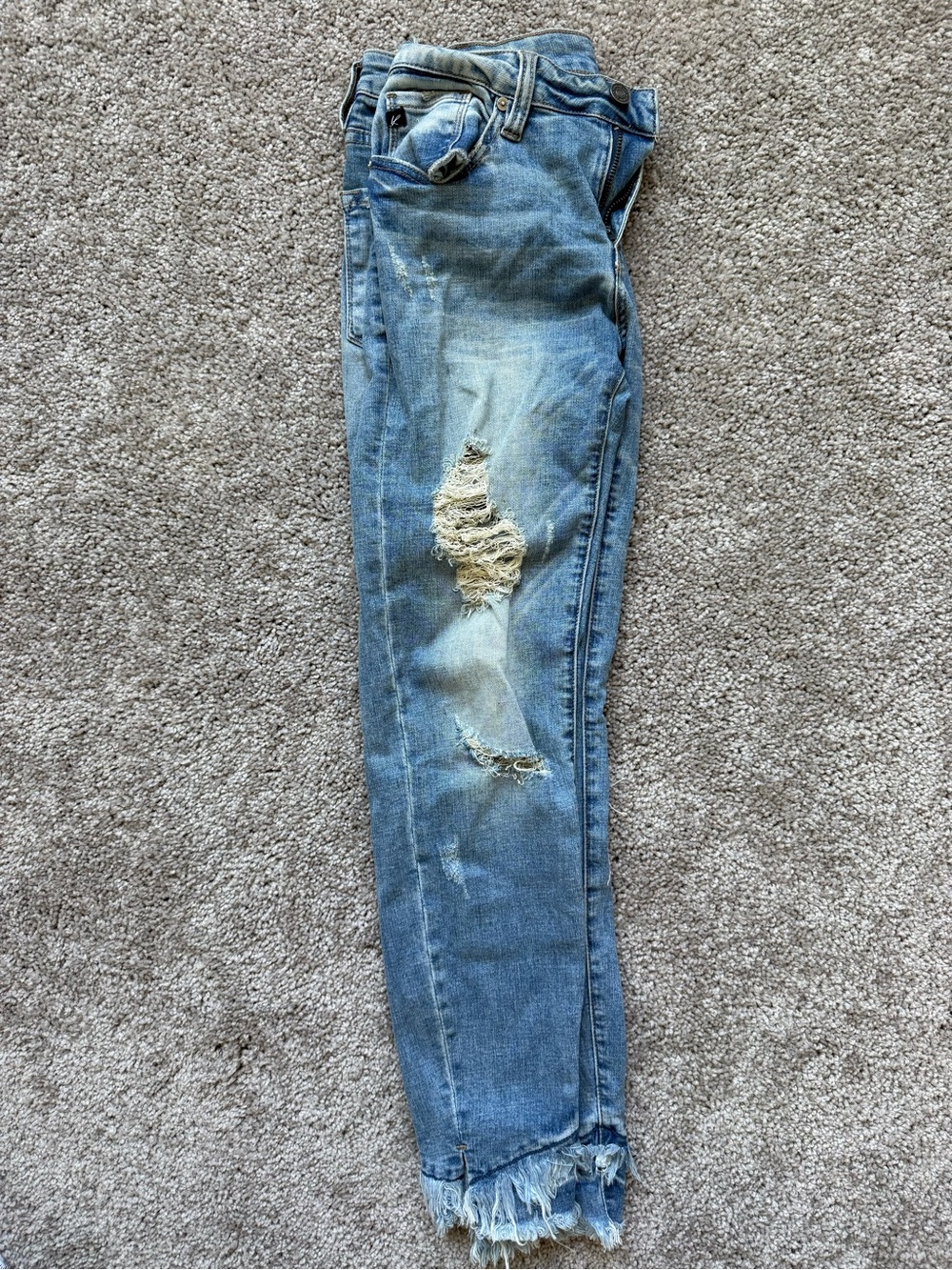 KanCan Light Blue Distressed Ankle Jeans - Picture 6 of 8